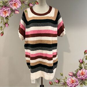 Torrid Multicolor Knit short sleeve plus size‎ Sweater
